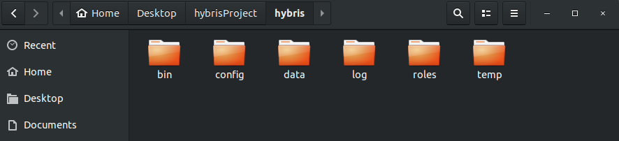 Hybris base folder.